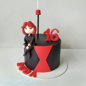 کیک تولد بیوه سیاه