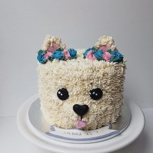 کیک تولد سگ دخترانه